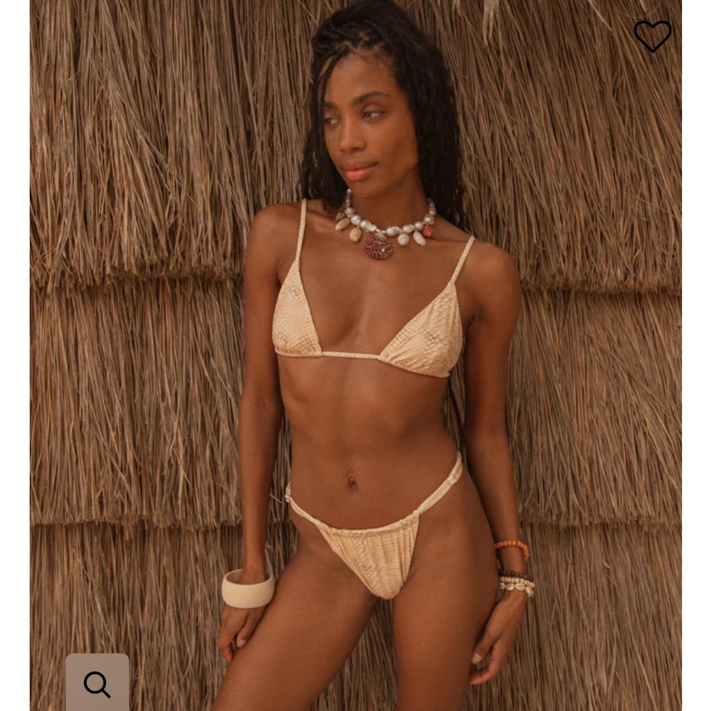 WeWoreWhat snakeskin bikini NWOT